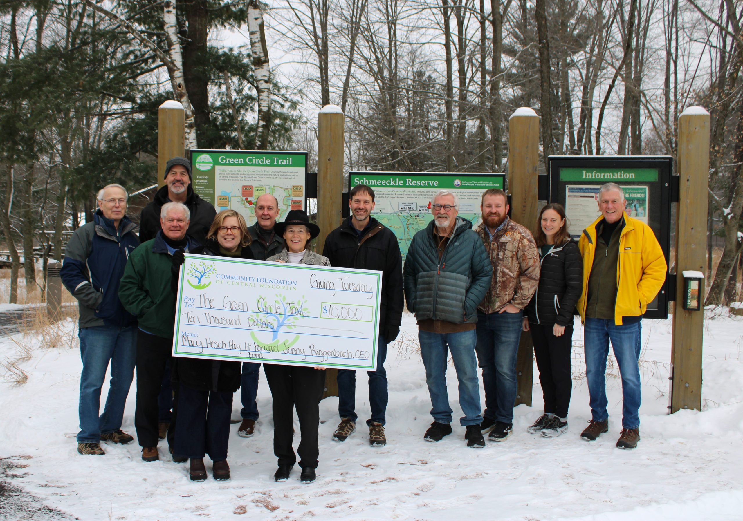 Giving Tuesday – Mary Hesch Pay it Forward Fund $10,000 Gift to the Green Circle Trail